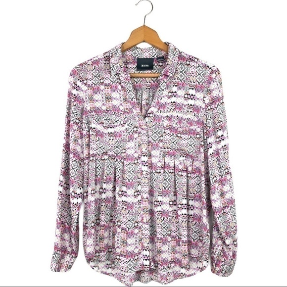 Anthro. Maeve - Islet Button Down Blouse - Small - Picture 1 of 11